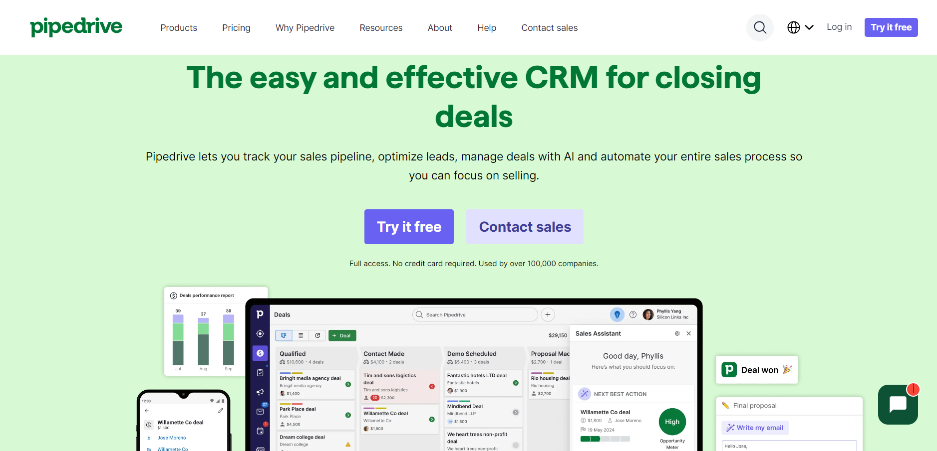 PipeDrive: CRM for interior designers