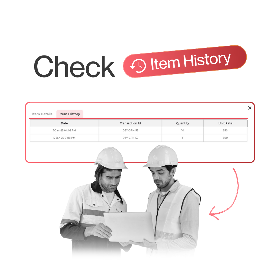 check item history