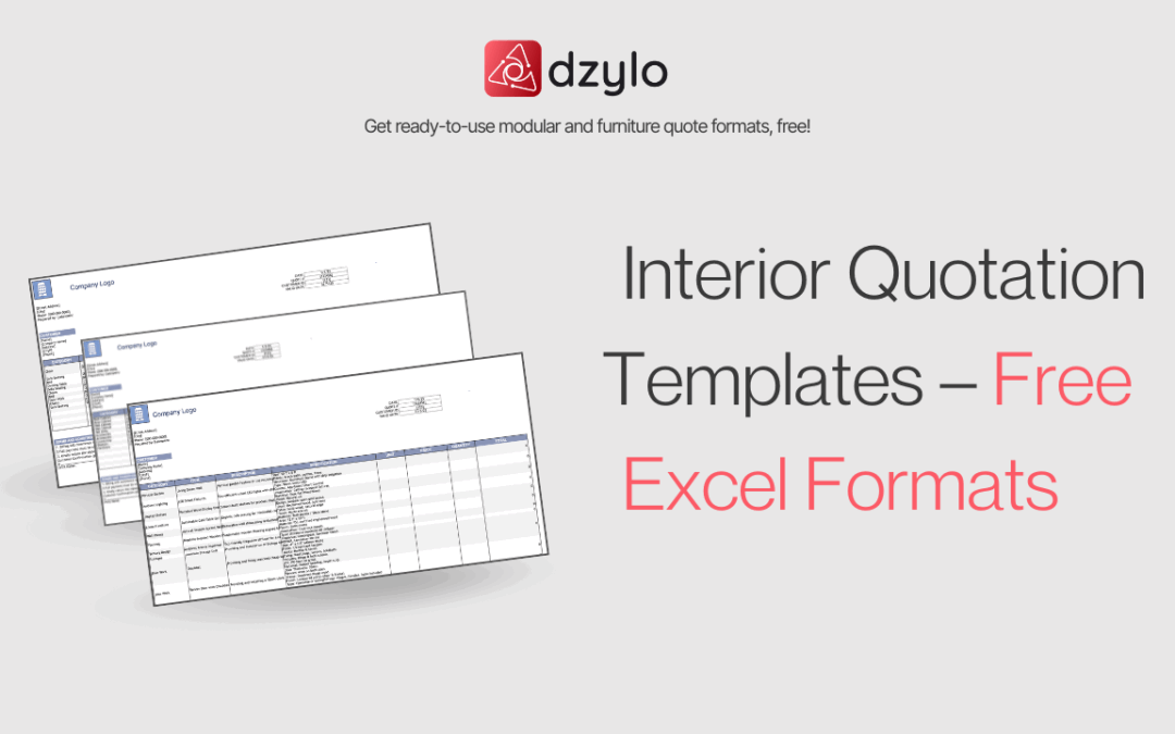 Interior Quotation Templates –4 Free Excel Formats for Modular & Full-Scope Interiors